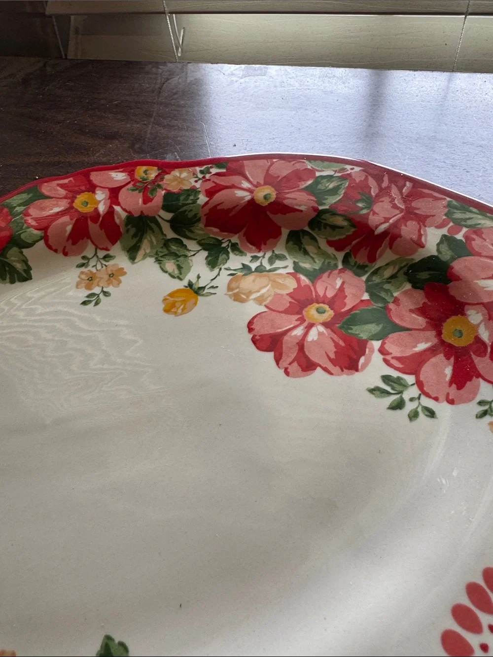The Pioneer Woman Red Glazed Stoneware Serving Tray